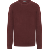 劲霸男装【100%山羊绒】羊绒衫男圆领纯色商务温暖舒适羊绒毛衫|BYEG3004 枣红 2XL