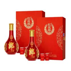 郎酒 红花郎十五（红15）酱香型 53度 500mL礼盒装*2盒