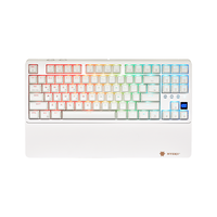 黑峡谷（Hyeku）Y2/Y3/Y5有线无线蓝牙三模机械键盘游戏电竞键盘吃鸡黑神话悟空客制化Gasket结构PBT键帽RGB背光 Y3洛白87键 烟漠轴