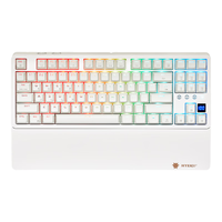 黑峡谷（Hyeku）Y2/Y3/Y5有线无线蓝牙三模机械键盘游戏电竞键盘吃鸡黑神话悟空客制化Gasket结构PBT键帽RGB背光 Y3洛白87键 苍岭轴