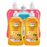 圣洁康 地板清洁剂 拖地清洗剂 扫地机器人清洗液瓷砖复合地板清洁剂 500ml5瓶【混合装】