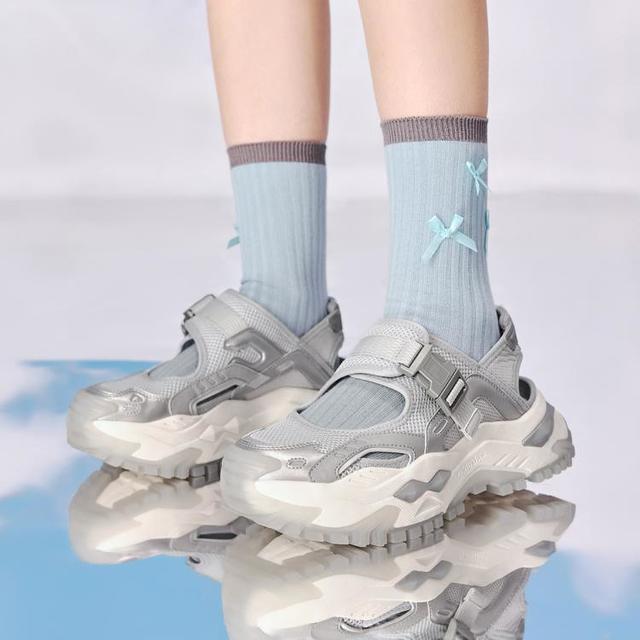 FILA 【硬糖厚底】FUSION硬糖凉鞋女款 夏季厚底时尚凉鞋