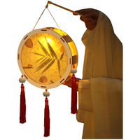 花草纸灯笼手工diy材料包非遗幼儿园儿童手提发光花灯