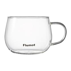 Flumot 玻璃牛奶杯豆浆早餐微波炉可加热冲泡奶水杯子耐高温