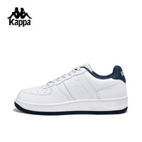 卡帕 男鞋厚底板鞋男2025秋季休闲运动鞋软底轻便小白鞋子 经典白/海昌蓝  42