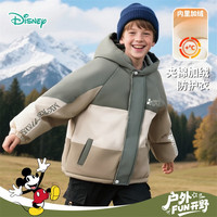 迪士尼(Disney)冬季加绒加厚宝宝保暖棉服童装卡通加厚冬装棉袄连帽外套 ZD4ES006