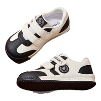 泰兰尼斯秋季儿童德训鞋中大童校园鞋男女童防滑时尚百搭运动鞋小白鞋 白/黑 24 内长15.5cm适合脚长14.5cm