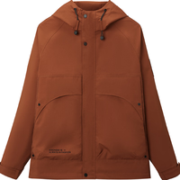  HLA/海澜之家 工装外套 男士夹克  深橙 S