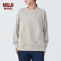 無印良品 MUJI（無印良品 ）女式 毛圈 运动衫 女士卫衣外套女款春秋 BBQ92C4S 浅灰色 XL (165/92A)