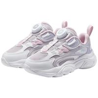 FILA斐乐儿童跑步鞋2025年秋季男女童小童旋钮扣运动鞋子火星 兰絮紫/斐乐白 30