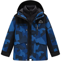 波司登 9CN2 三合一羽绒服 山川画影蓝 120cm