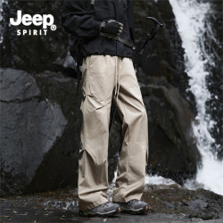 JEEP SPIRIT 男春秋季新款伞兵男宽松直筒工装长裤合集