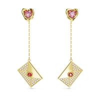 SWAROVSKI 施华洛世奇 王一博同款系列施华洛世奇心动来信 LETRA耳坠 信封  镀金色  5665841