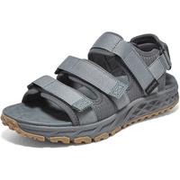 斯凯奇 凉鞋男士秋季外穿运动凉拖鞋男鞋平底踩屎感软底沙滩鞋237586 炭灰色/CHAR 42