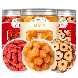 中广德盛 红枣桂圆枸杞茶 440g 1罐