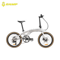 CAMP坎普 D11 直把折叠自行车铝合金车架前叉油压碟刹铝合金单车 20英寸
