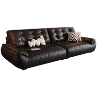 卡尔适 卡头层真皮沙发家具客厅小户型懒人书房2025直排中古沙发太空云