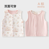 婴儿马甲春秋款新生儿宝宝衣服外出纯棉双面保暖背心秋冬马夹坎肩