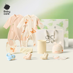babycare 山茶花新生儿礼盒婴儿礼物满月礼用品宝宝衣服出生见面礼