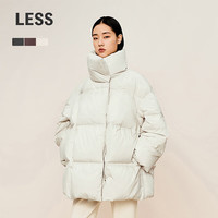 LE2024冬新款宽松直筒立领中长款羽绒服2O0C13530
