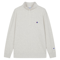 Champion冠军半拉链翻领卫衣男2025秋季立领上衣女 燕麦色 S