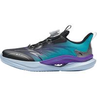 安踏 儿童运动鞋男女中大童鞋2025春夏旋钮扣网面透气犟弹驭风跑鞋 竞技蓝/精灵黄5567-4 36