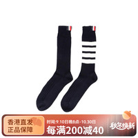 汤姆 布朗(THOM BROWNE)汤姆·布朗四条纹针织高筒袜男款 蓝色 均码