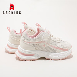 ABCKIDS 儿童网面透气运动跑步鞋 米粉