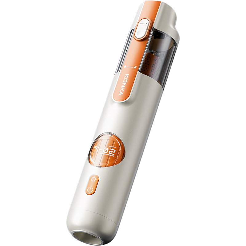 康佳车载吸尘器大吸力随手吸铅笔吸尘器吹吸两用无线便携小型手持车家两用清洁灰尘毛发 ·白色