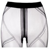 涞觅润丝【黑绷带】T裆超薄款丝袜性感免脱黑丝滑美肤女袜 格雷灰 1双 M -T裆闭裆