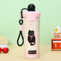 移动端：浴思乐 新款316不锈钢便携吸管保温杯浮球创意水杯大容量卡通杯子
