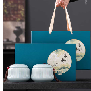 柏叶韵2025安溪春茶铁观音茶叶特级新茶浓香型自己喝礼盒装 墨韵陶瓷铁观音500克