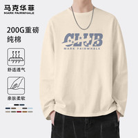 马克华菲 纯棉透气宽松大码休闲日常外穿内搭上衣