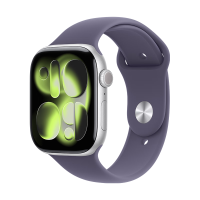 Apple GPS Apple Watch Series 11 雾紫色运动型表带 银色