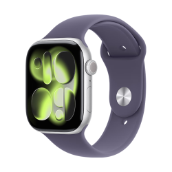 Apple GPS Apple Watch Series 11 雾紫色运动型表带 银色