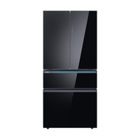 西门子 无界晶耀系列 超薄嵌入式零嵌 法式多门双循环冰箱  黑色系 529L