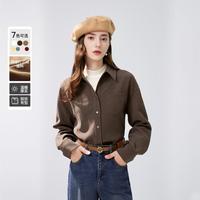 秋水伊人 厚实灯芯绒 经典小翻领 宽松H版型