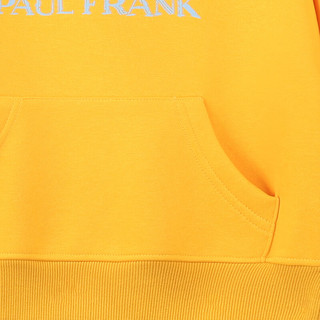 大嘴猴（paul frank）童装连帽卫衣2025秋冬款男女童舒适保暖多色中大童潮流百搭上衣 43AF黄色 130
