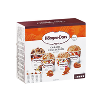 哈根达斯焦糖系列 咸焦糖/香草焦糖布朗尼/太妃糖/焦糖饼干4 x 95ml /盒