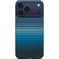 PITAKA适用苹果iPhone17ProMax手机壳相机按键全包磁吸凯夫拉芳纶碳纤维纹高级感保护套月升指环支架套装 月升指环支架套装-PitaTap版