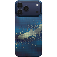 PITAKA适用苹果iPhone17ProMax手机壳相机按键全包磁吸凯夫拉芳纶纤维商务保护套星河+月升指环支架套装 星河+月升支架套装-PitaTap版