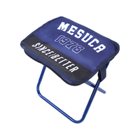 麦斯卡(Mesuca)户外折叠椅便携折叠凳营地旅行休闲马扎 深蓝色 麦斯卡蓝色-铁合金支架