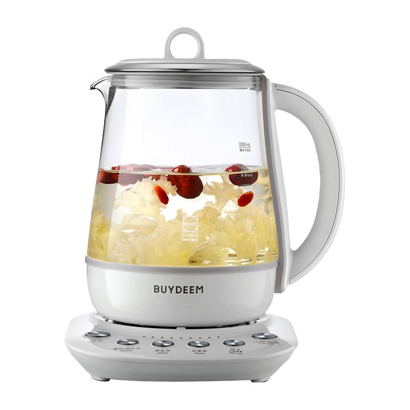 北鼎 K118 静音温泡 1.5L 本白色+茶篮 养生壶