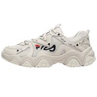 FILA 斐乐猫爪鞋女鞋2024春季复古运动鞋时尚休闲鞋FLUID 4 古白色/白天鹅灰-F-AW 37.5