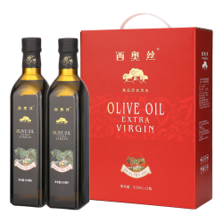西奥丝 西班牙原油进口特级初榨橄榄油礼盒500ml*2 食用油团购福利中秋 特级初榨橄榄油500ml*2