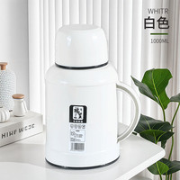 移动端：厨乐皇 BWH005 PP+玻璃内胆保温壶 1000ml 米白