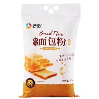新良 在家烤面包一次成功！原味高筋面包粉 2.5kg 15.78元