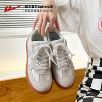 回力清仓特惠男女鞋男生板鞋运动鞋时尚运动休闲鞋秋 2505L米灰色 35