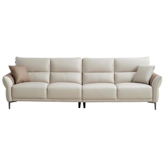 全友 家居 家用客厅沙发大户型现代简约实木框架直排科技布沙发111135