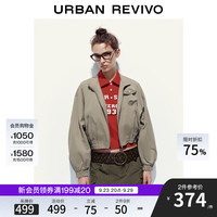 URBAN REVIVO UYV150047 工装多口袋夹克 绿卡其 M